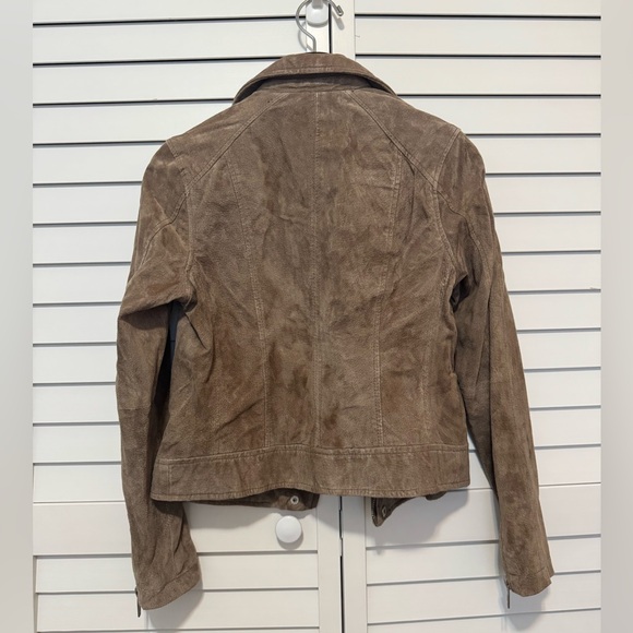 Blank NYC, Taupe Suede Moto Jacket, Small - Picture 2 of 3